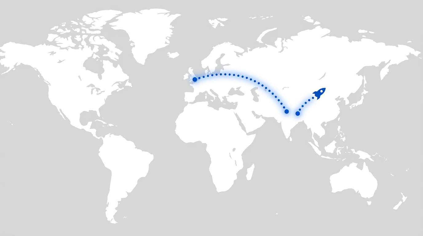 Journey from London back to South Asia